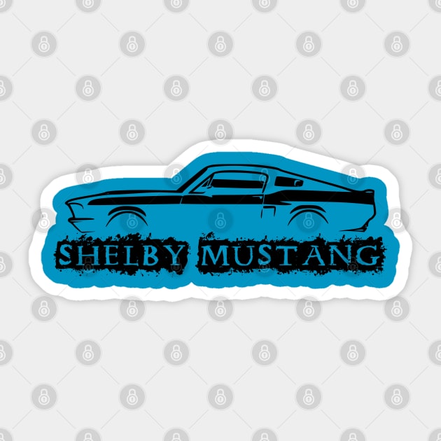 Shelby Mustang Sticker by Lifeline/BoneheadZ Apparel